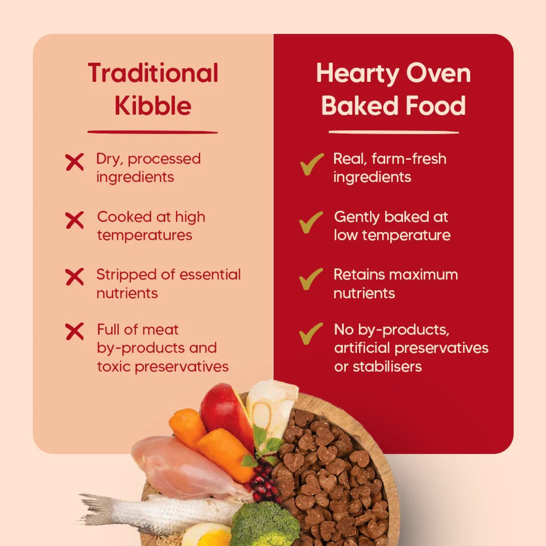 Hearty Oven-Baked Dry Food For Puppies With Chicken, Fish & Indian Herbs - All Breed 2Kilograms