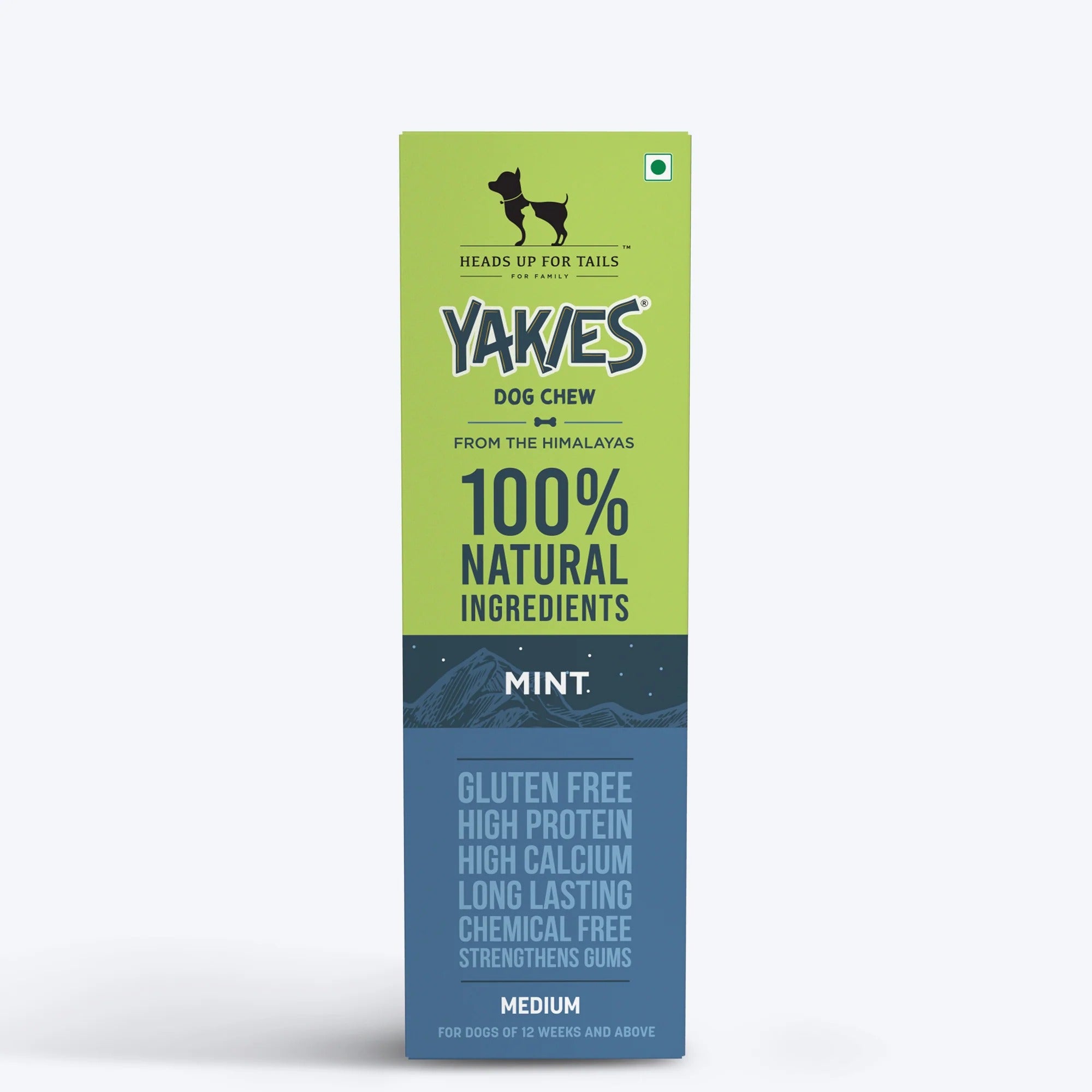 HUFT Yakies Vegetarian Natural Chew Bone - Mint