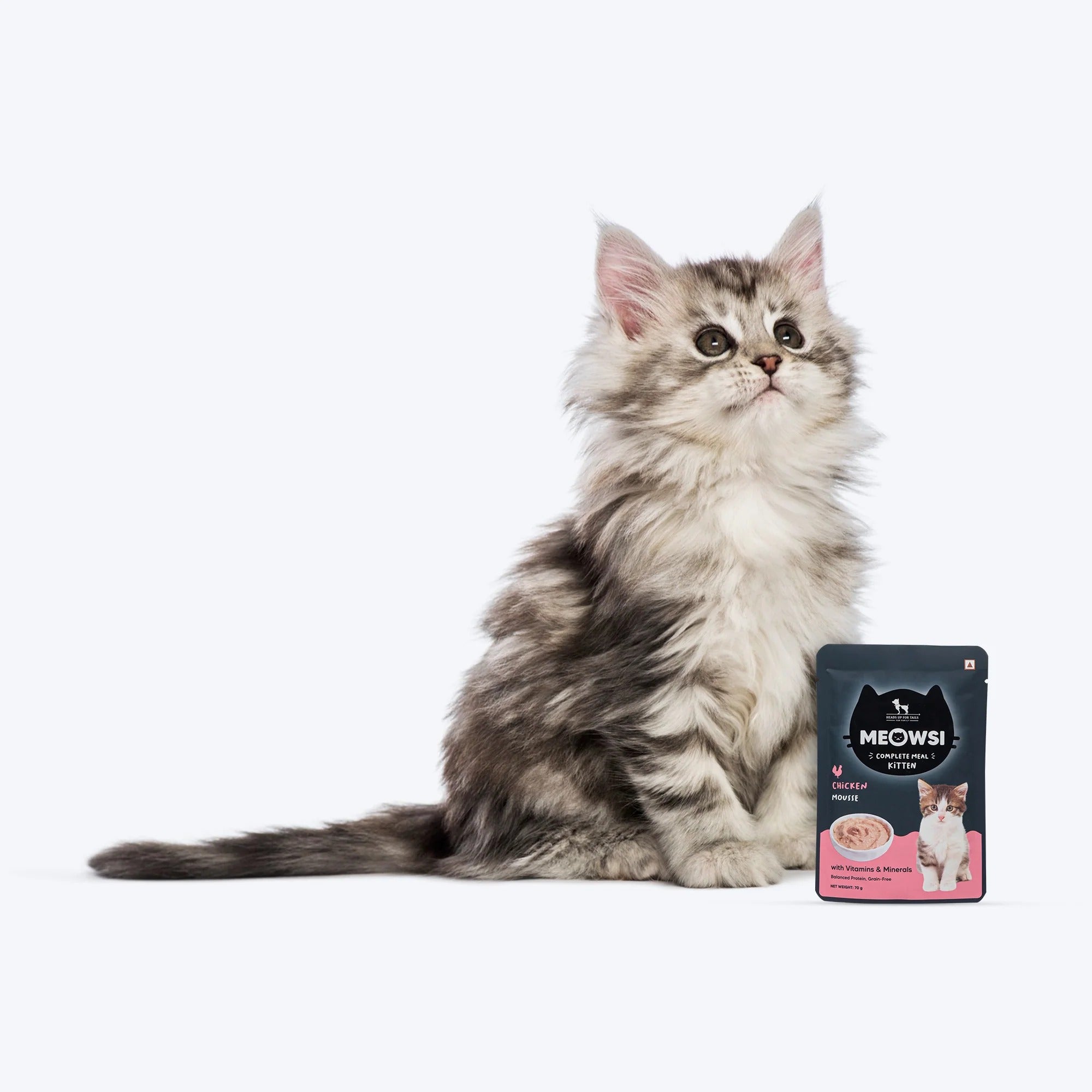 Meowsi by HUFT Chicken Mousse Kitten Wet Food - 70 gm