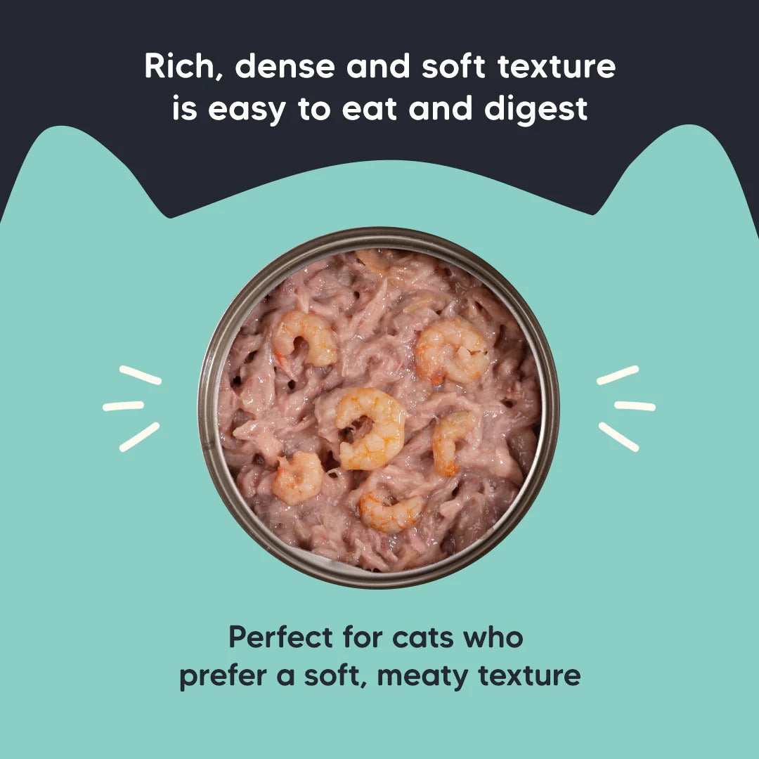 Meowsi by HUFT Tuna & Shrimp Pate Canned Cat Wet Food - 80 gm