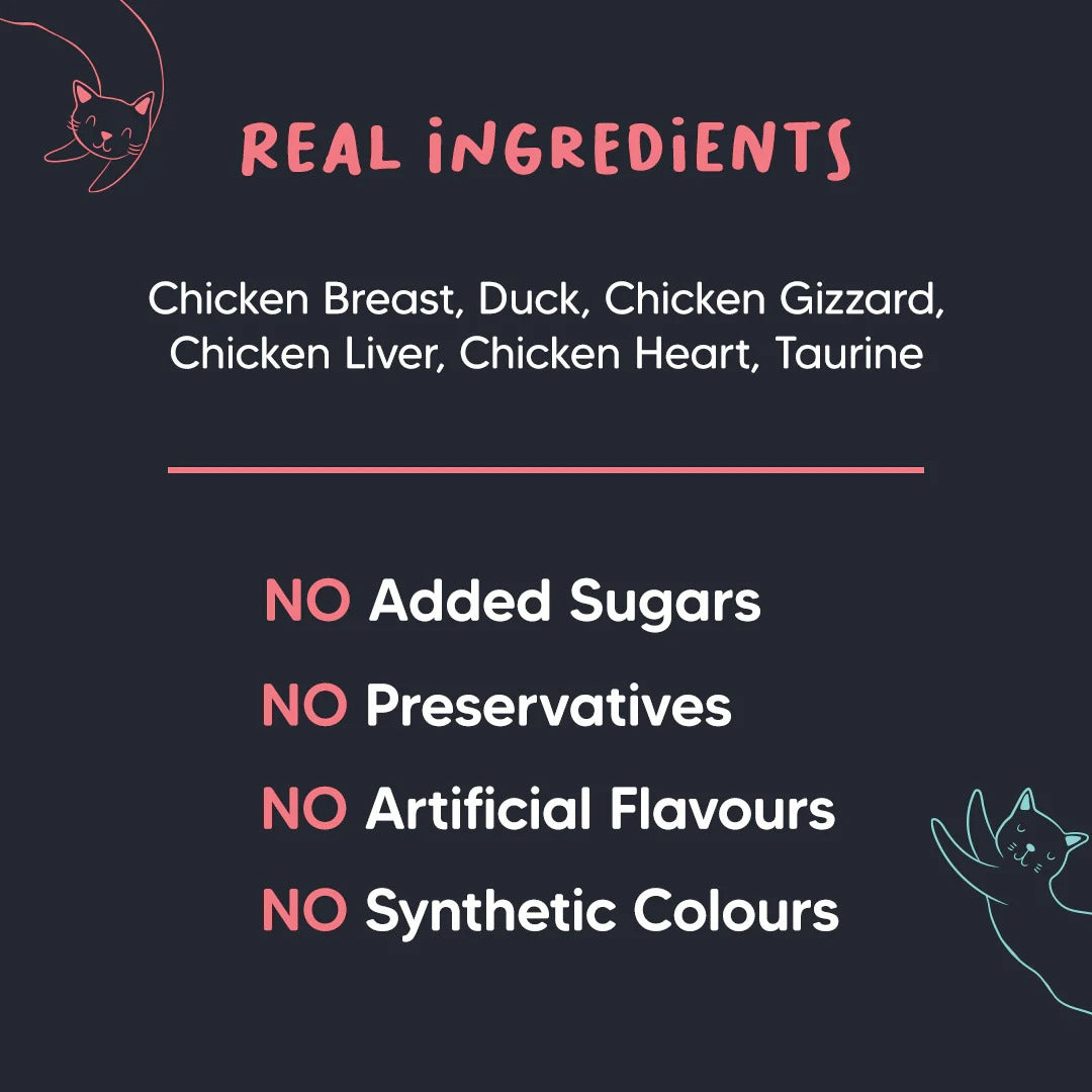 Meowsi by HUFT Chicken Breast With Duck In Broth Cat Wet Food - 80 gm