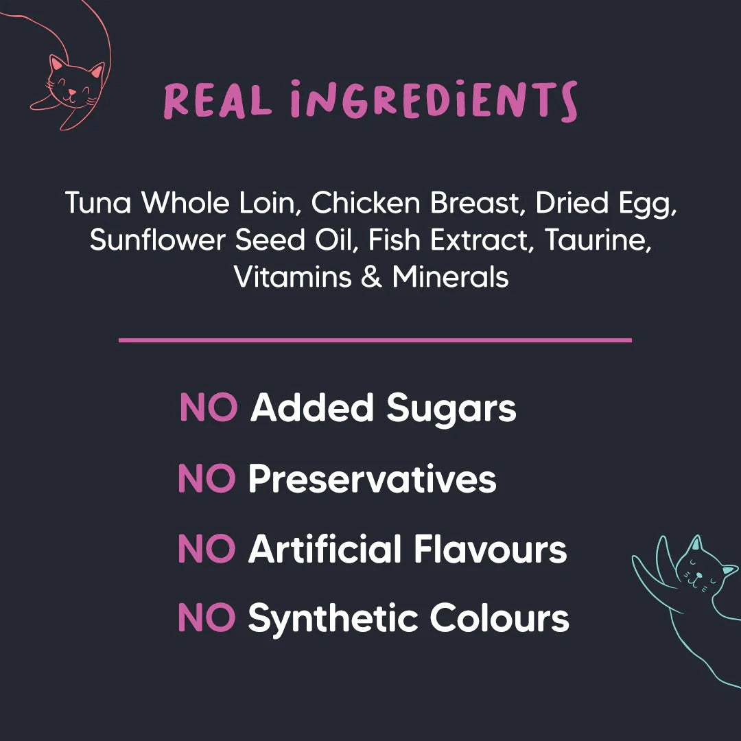 Meowsi by HUFT Tuna & Chicken in Mousse Canned Cat Wet Food - 80 gm