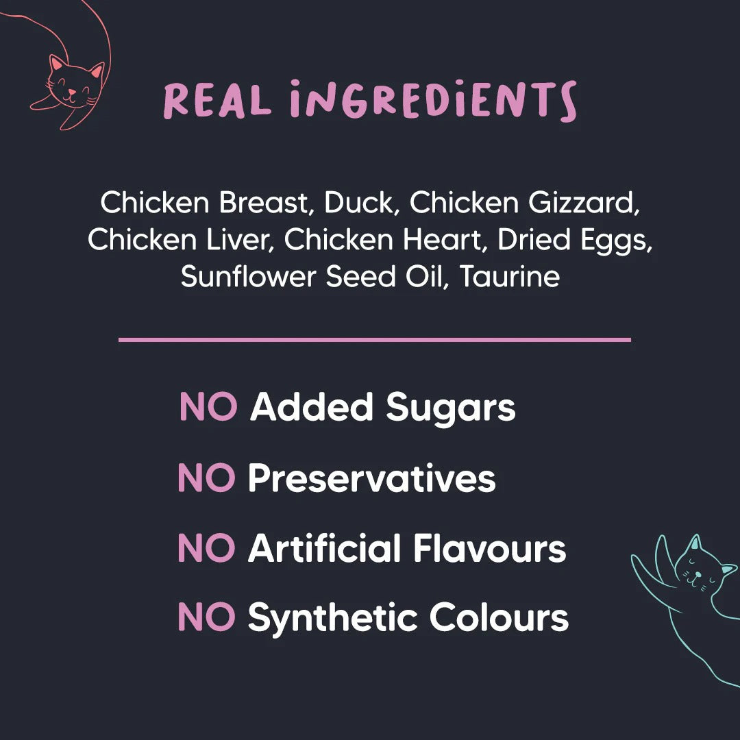 Meowsi by HUFT Chicken Breast With Duck Pate Canned Cat Wet Food - 80 gm