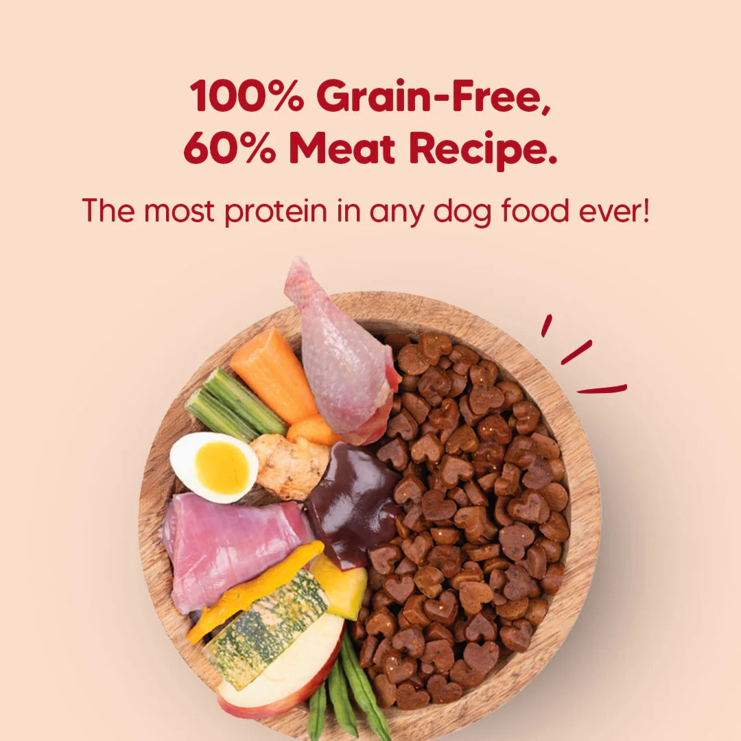 Hearty Turkey, Fish & Chicken Grain-Free Oven-Baked Adult Dog Food - All Breeds