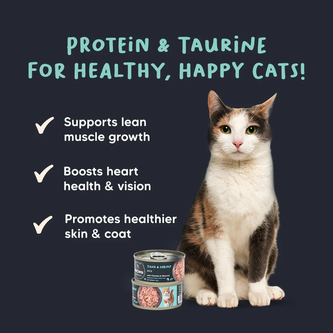 Meowsi by HUFT Tuna & Shrimp Pate Canned Cat Wet Food - 80 gm