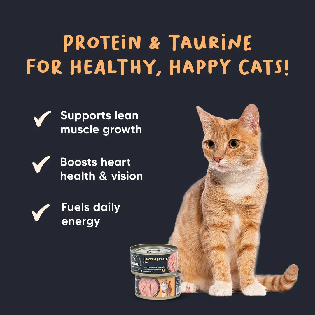 Meowsi by HUFT Chicken Breast Pate Canned Cat Wet Food - 80 gm