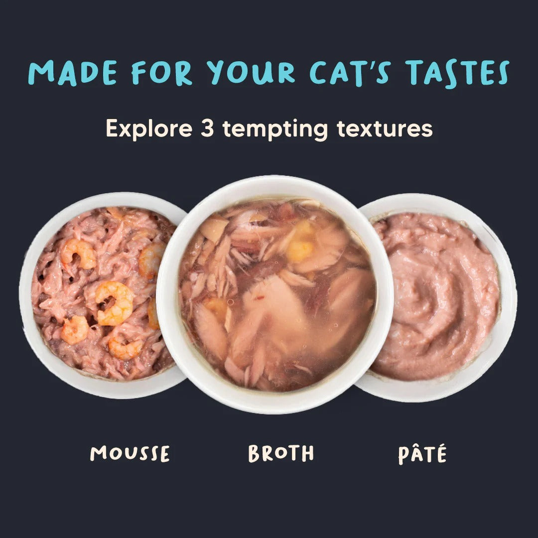 Meowsi by HUFT Tuna & Shrimp in Broth Cat Wet Food - 80 gm