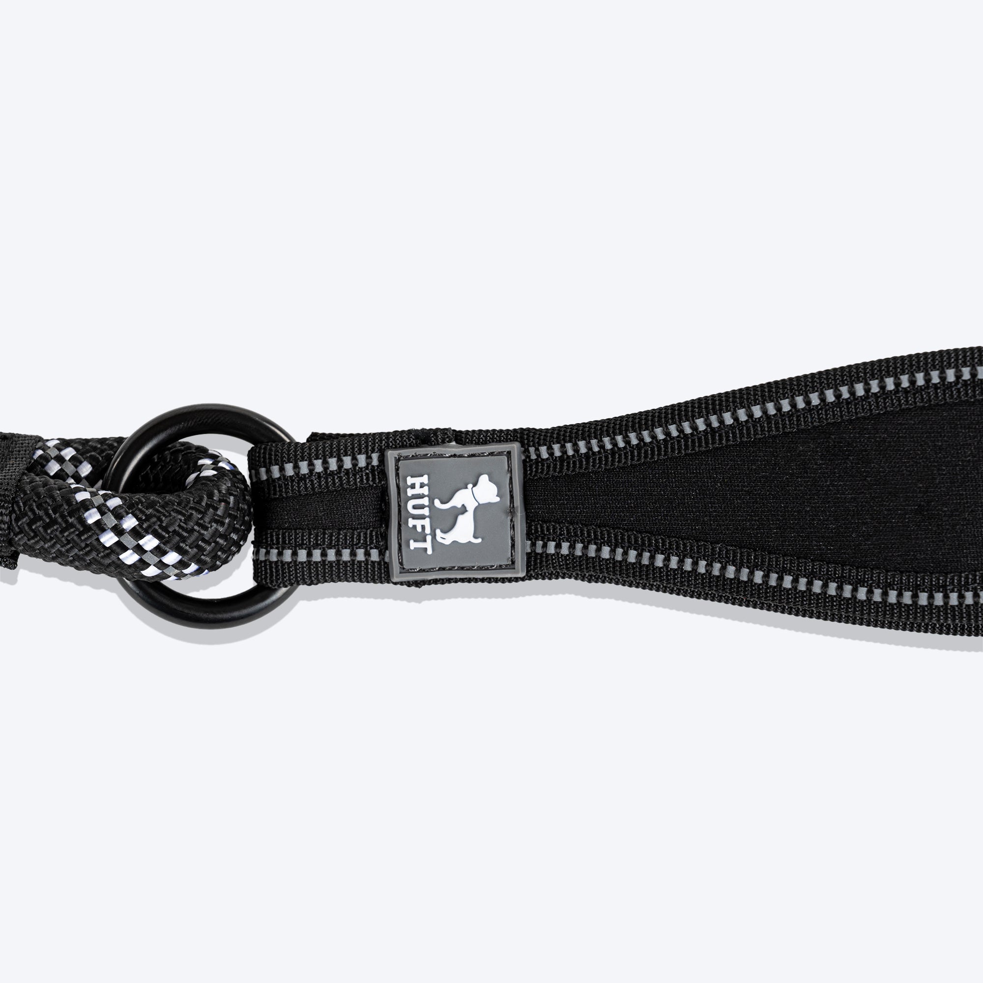 HUFT Rope Leash With Carabiner For Dog - Black - 1.2 m - Heads Up For Tails