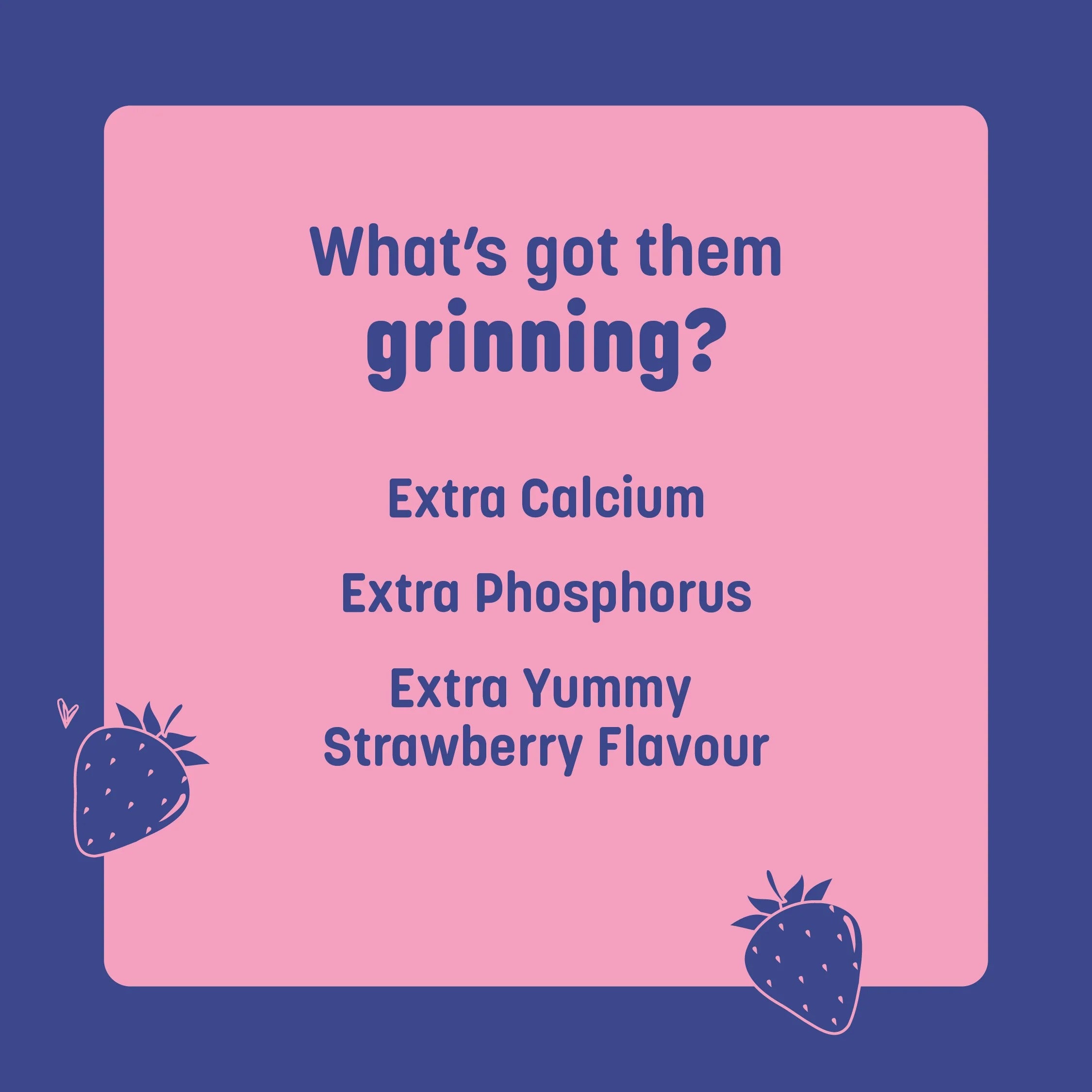 HUFT Calcium Chews Bite-Sized Bone Treats For Dog - Strawberry Flavour