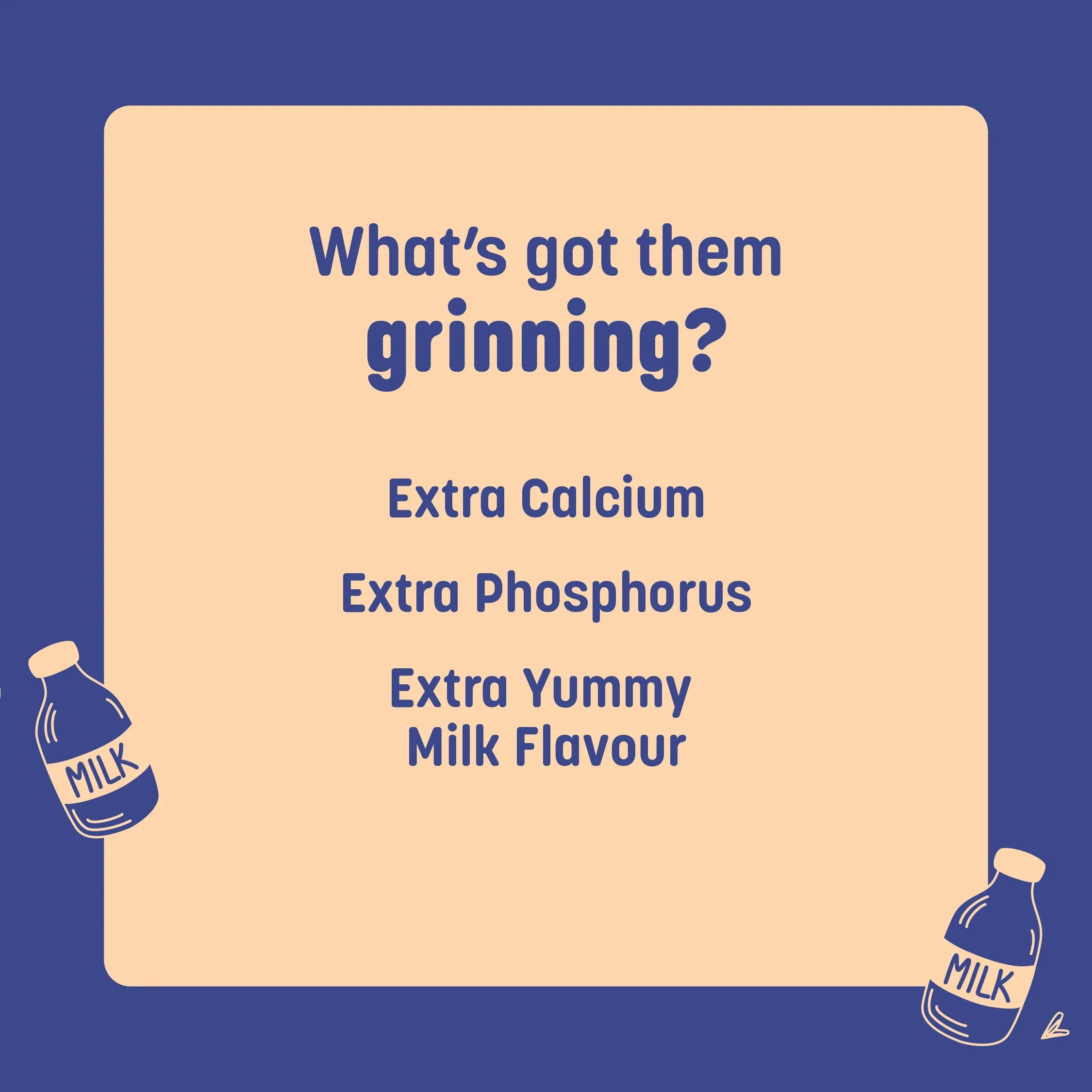 HUFT Calcium Chews Bite-Sized Bone Treats For Dog - Milk Flavour - 200 gm