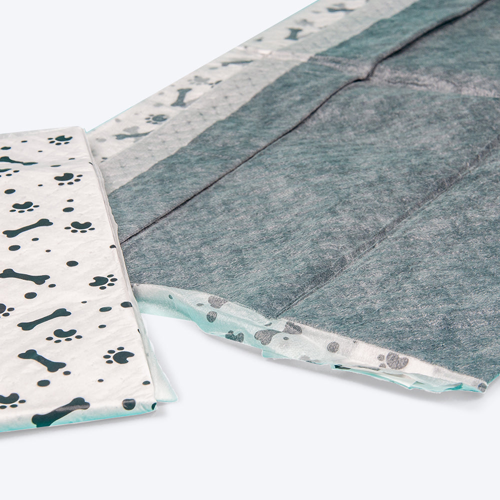 HUFT Charcoal Puppy Training Pads - 60 x 45 cm - Pack of 100