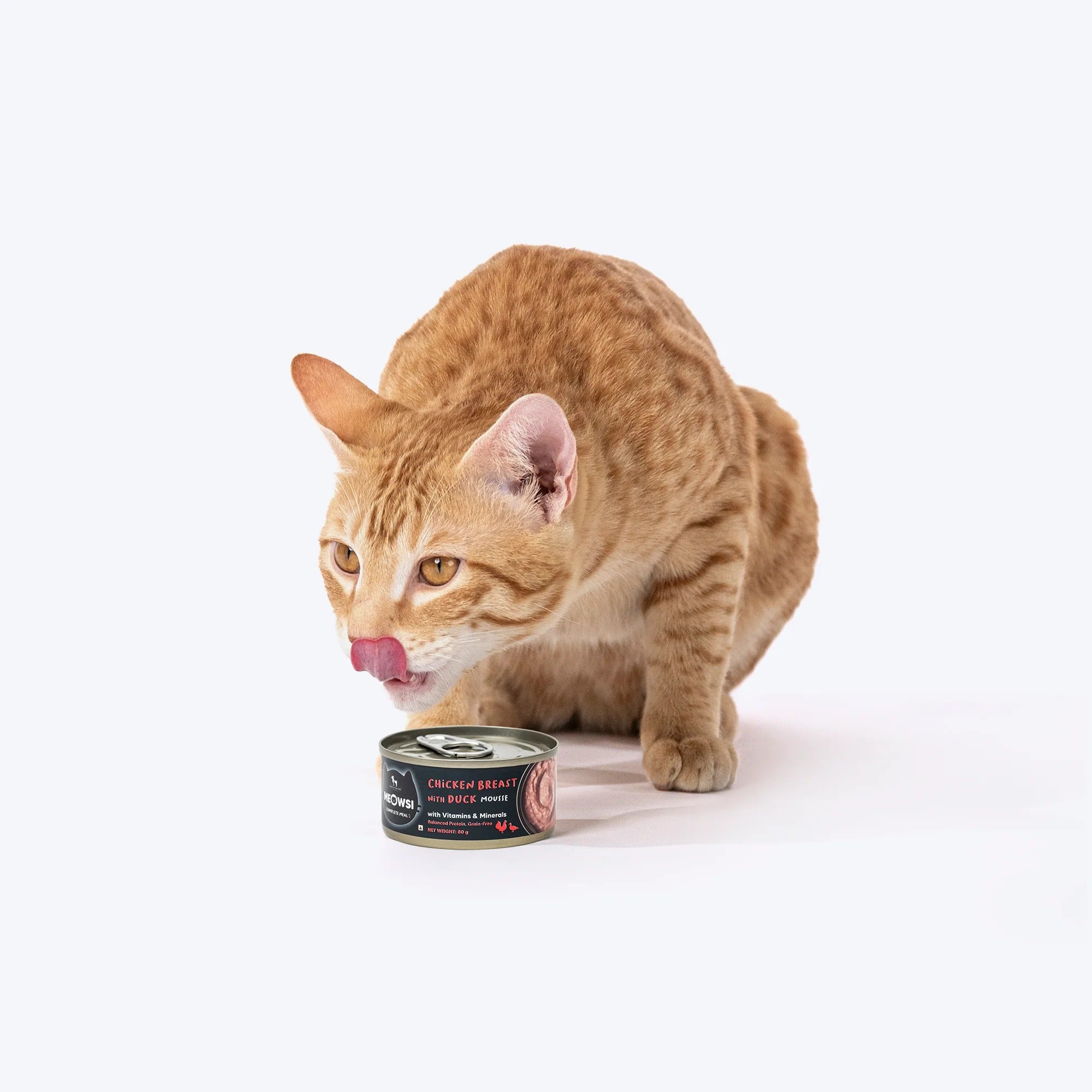 Meowsi by HUFT Chicken Breast With Duck Mousse Canned Cat Wet Food - 80 gm