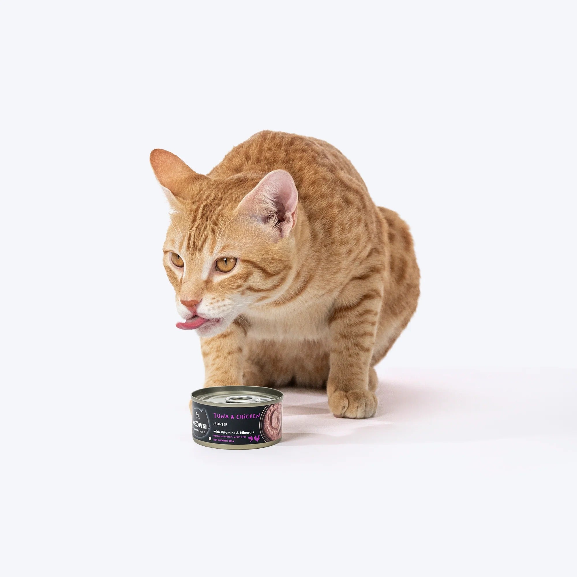 Meowsi by HUFT Tuna & Chicken in Mousse Canned Cat Wet Food - 80 gm