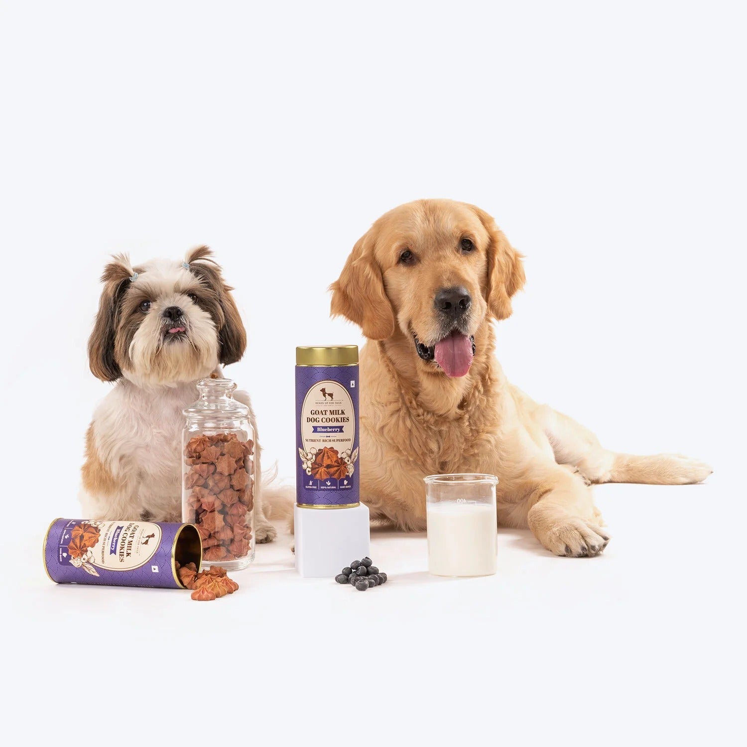 HUFT Goat Milk Dog Cookies - Blueberry - 200 g