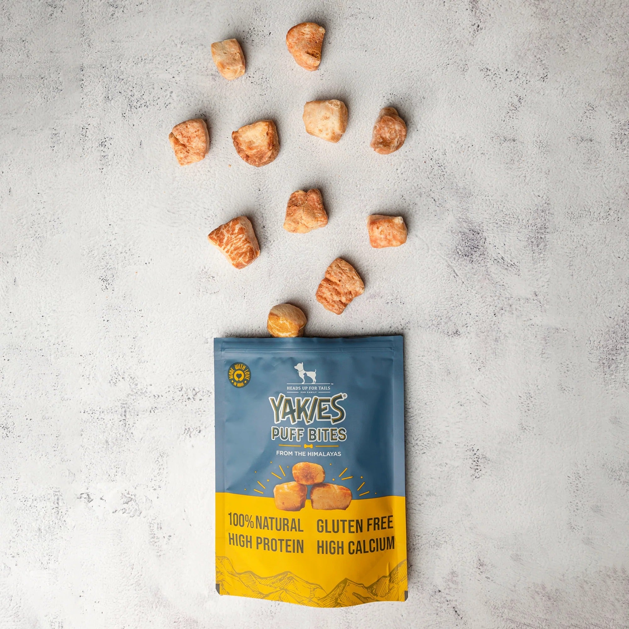 مكافآت الكلاب "هافت ياكيز باف بايتس" الطبيعية 100% والخالية من الغلوتين - 70 غرام