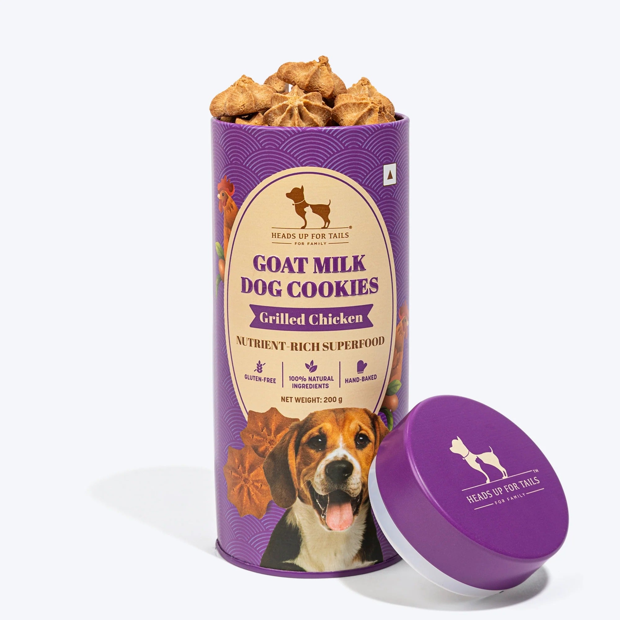 HUFT Goat Milk Dog Cookies - Grilled Chicken - 200 g