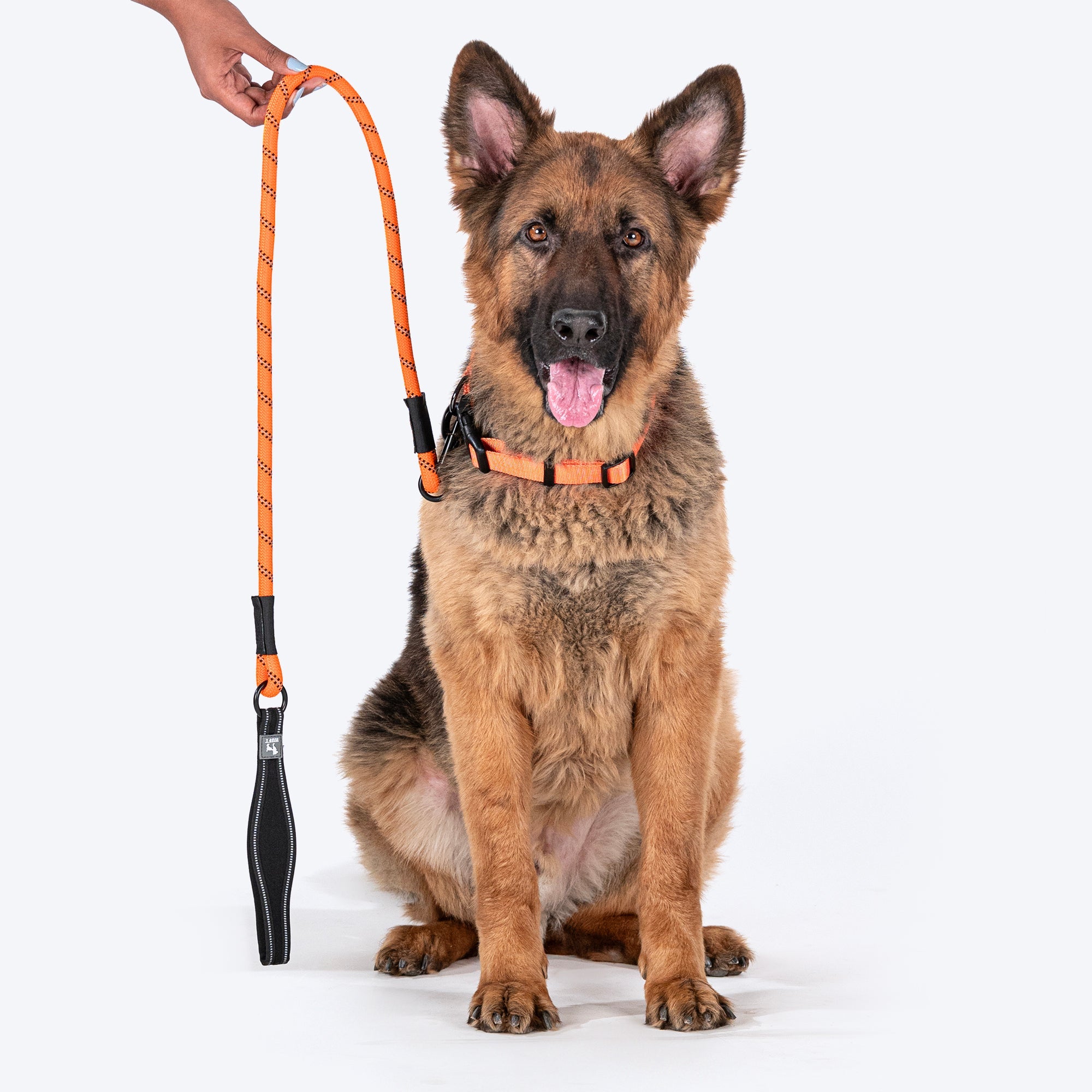 HUFT Rope Leash For Dog - Orange - 1.2 m - Heads Up For Tails