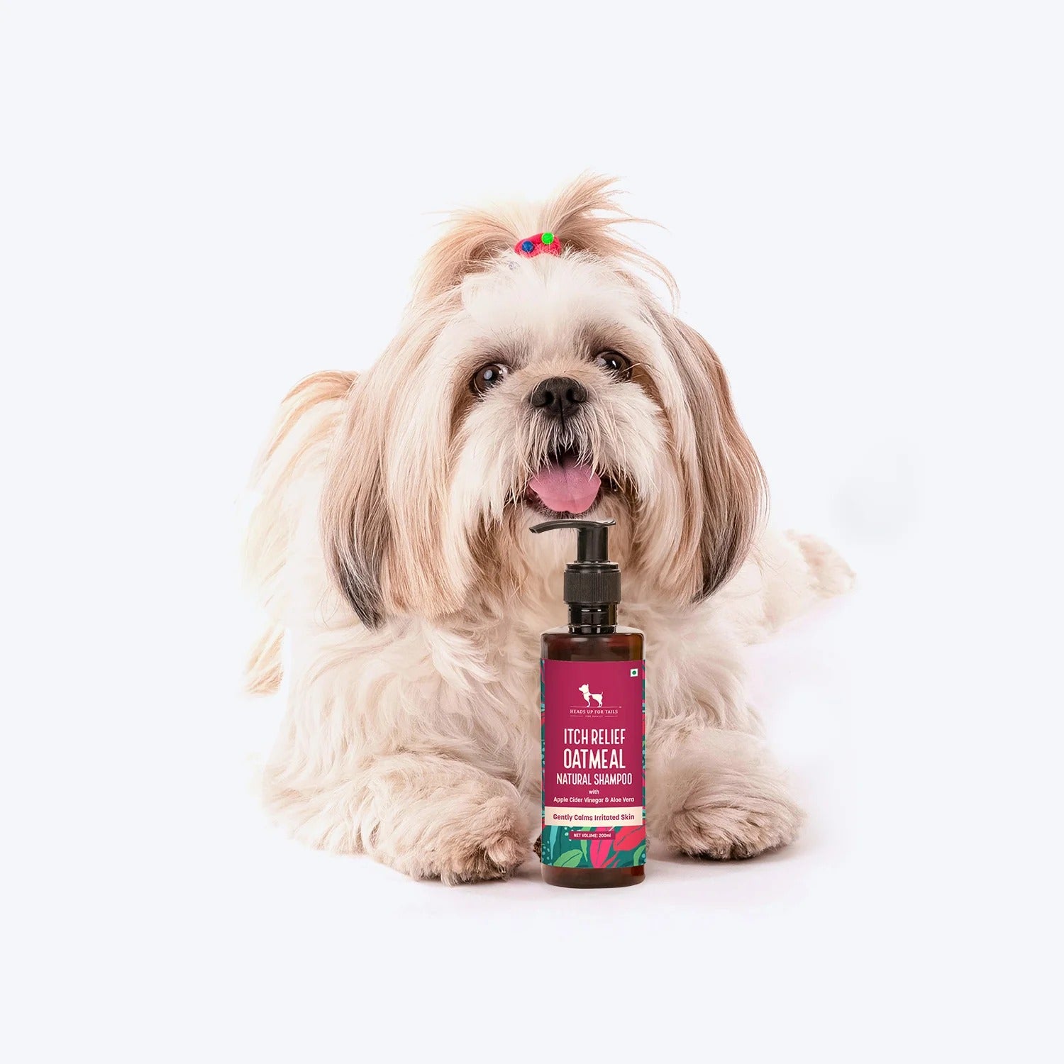 HUFT Natural Itch Relief Oatmeal Shampoo For Dog - Apple Cider Vinegar & Aloe Vera - 200 ml