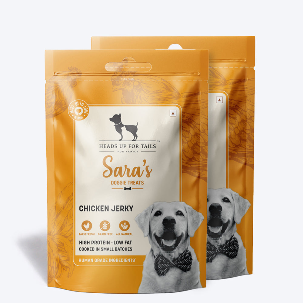 HUFT Sara's Doggie Treats Chicken Jerky - 70 g - Heads Up For Tails