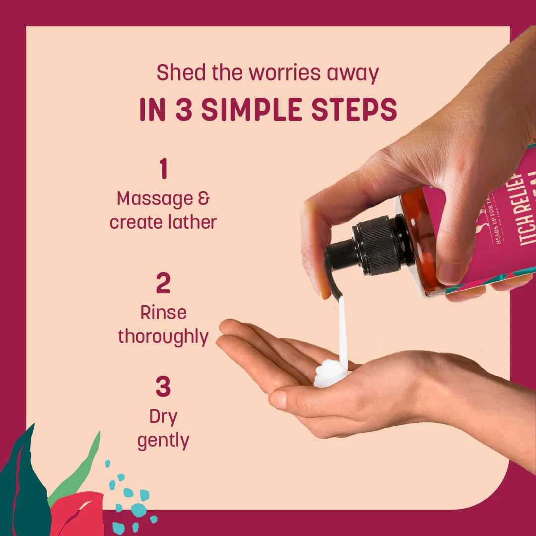 HUFT Natural Itch Relief Oatmeal Shampoo For Dog - Apple Cider Vinegar & Aloe Vera - 200 ml