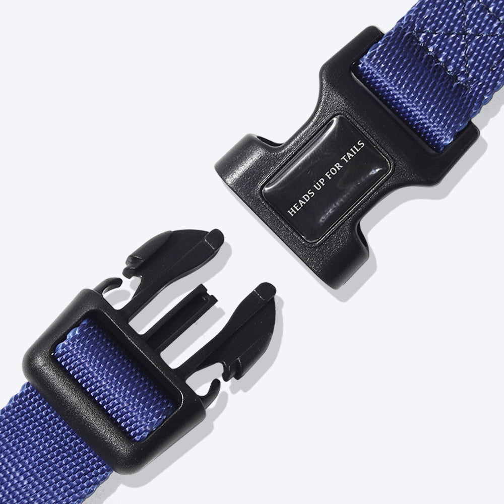 HUFT Classic Nylon Dog H Harness - Navy - Heads Up For Tails