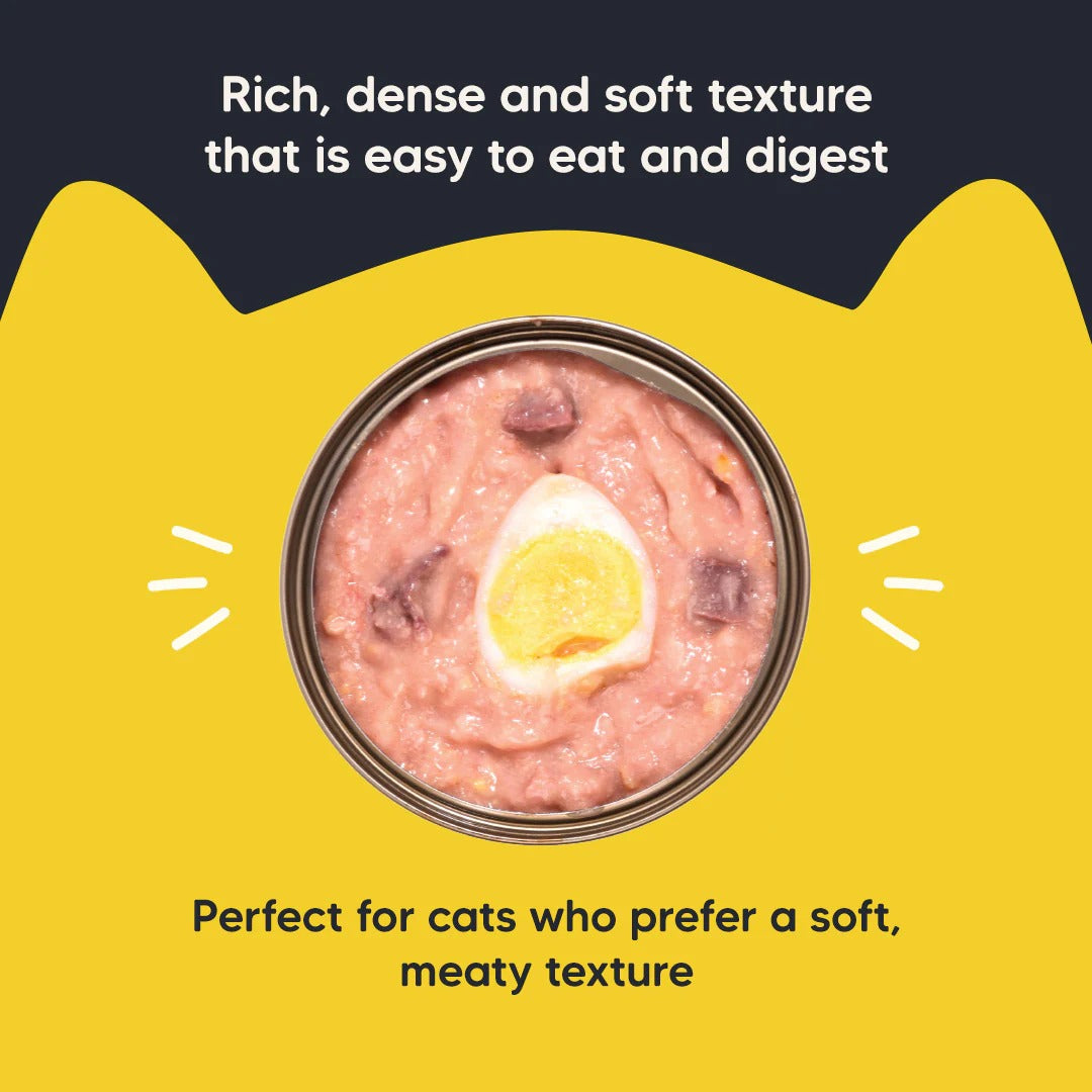 Meowsi by HUFT Chicken Breast With Quail Egg Pate Canned Cat Wet Food - 80 gm