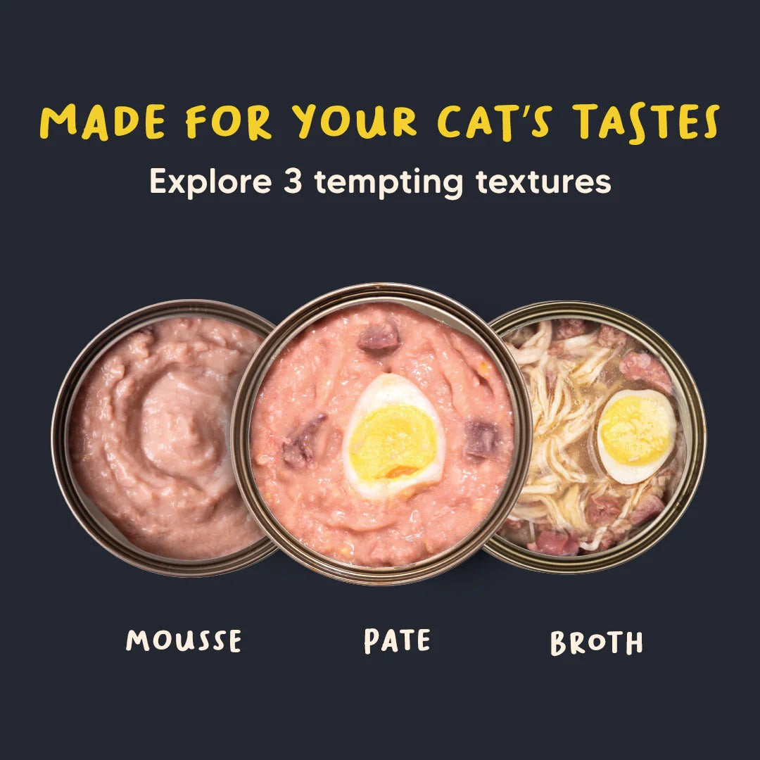 Meowsi by HUFT Chicken Breast With Quail Egg Pate Canned Cat Wet Food - 80 gm