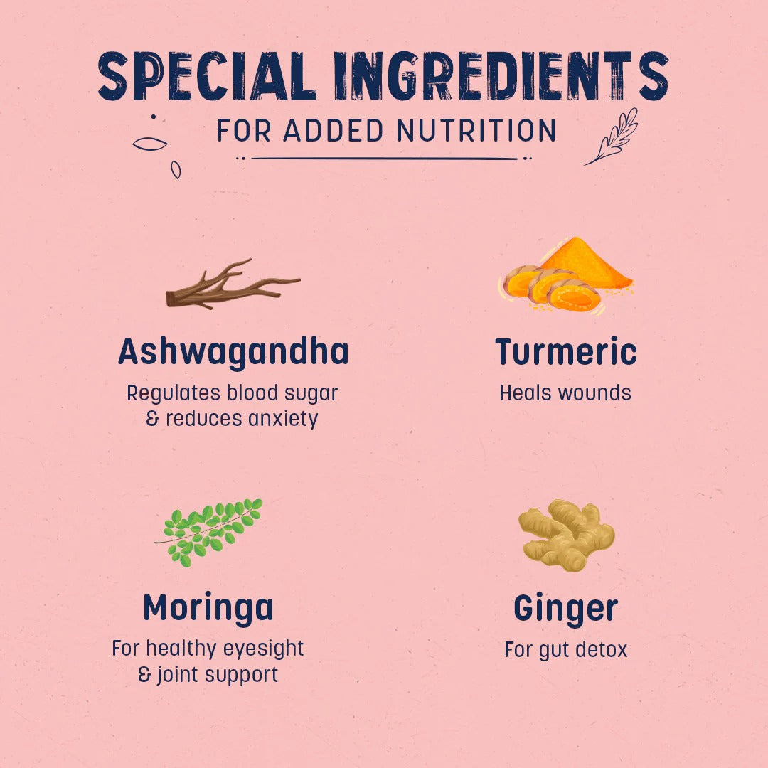 طعام سارة الرطب الصحي للجراء بنكهة الدجاج والأرز البني - 100 غرام