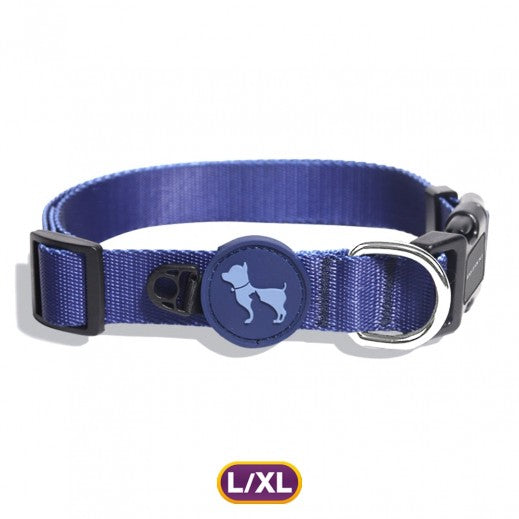 HUFT Classic Dog Collar - Navy Blue